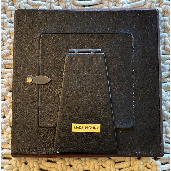 Set Of 2 Carved Mandala Style Square Picture frame ornate raised Circle Glass - Picture 6 of 6